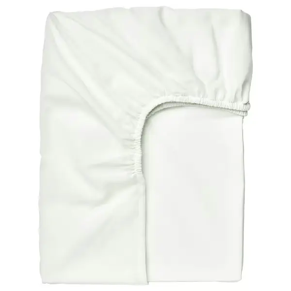 Drap housse, blanc, 90x200 cm